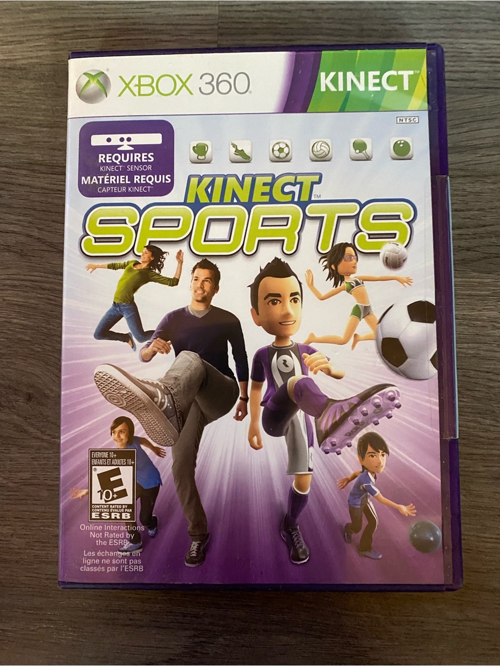 Microsoft Kinect Sports - Purple Case with Rainbow Accent